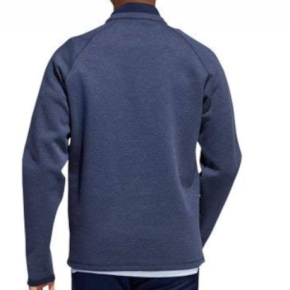 Adidas Collegiate Navy Melange 1/2 Zip Club Sweater/Sweatshirt size 2XXL - Picture 2 of 8